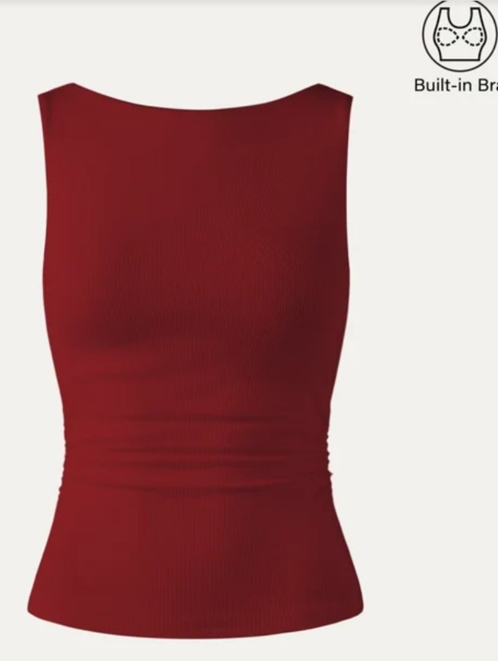 OGL Women's Sleeveless Tank Top in Deep Red